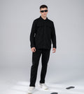 Trackpants Drawstring Trackpants Classic Black Wide Leg Trackpants For Men