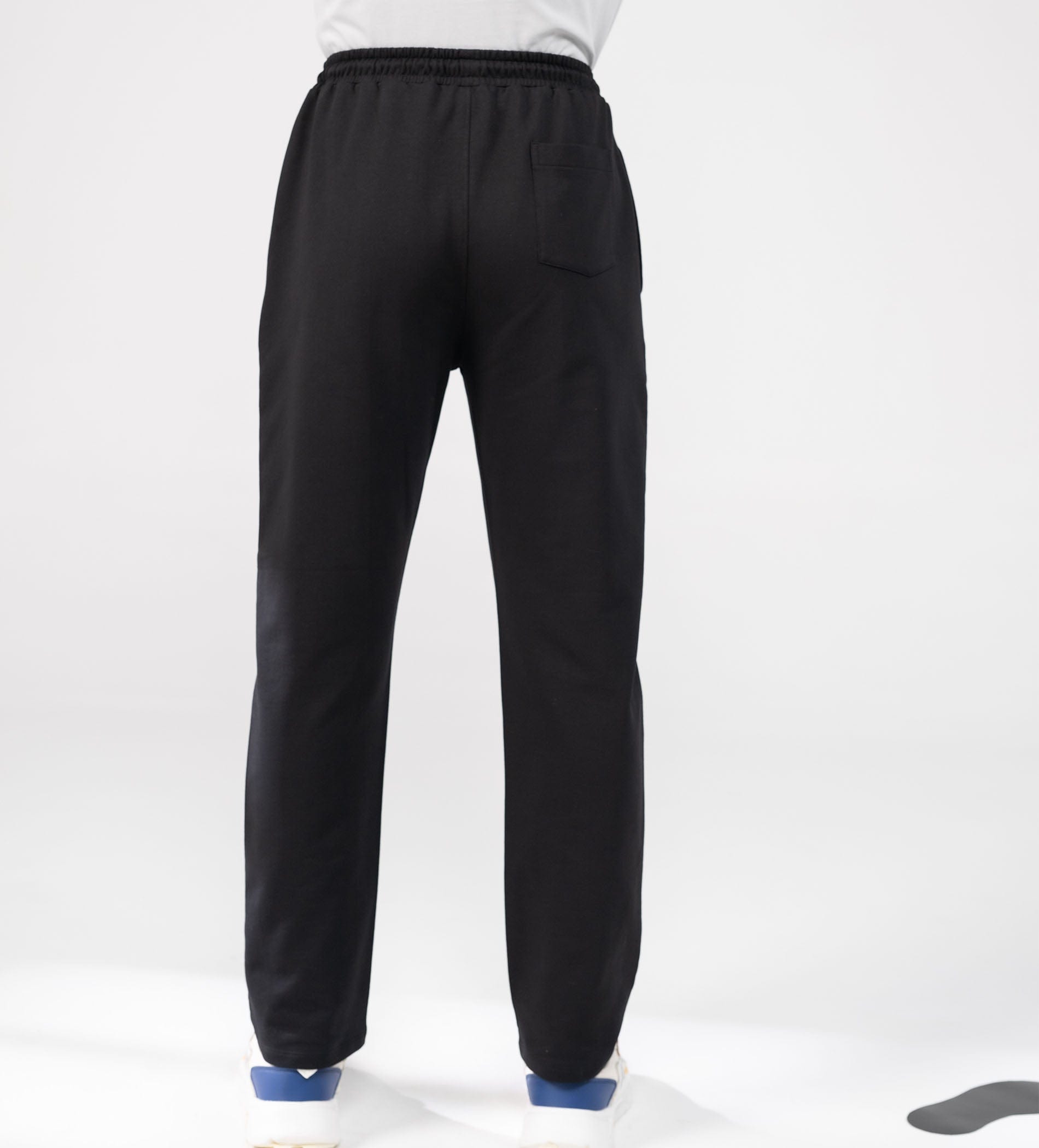 Trackpants Drawstring Trackpants Classic Black Wide Leg Trackpants For Men