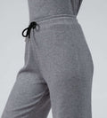 Trackpants Drawstring Trackpants Grey Versatile Rib Knit Trackpant