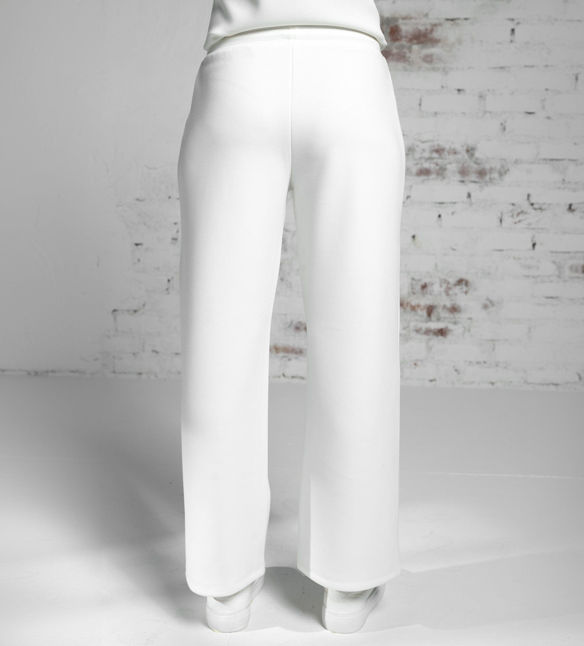 Trackpants Drawstring Trackpants Luxurious white Scuba Trackpant