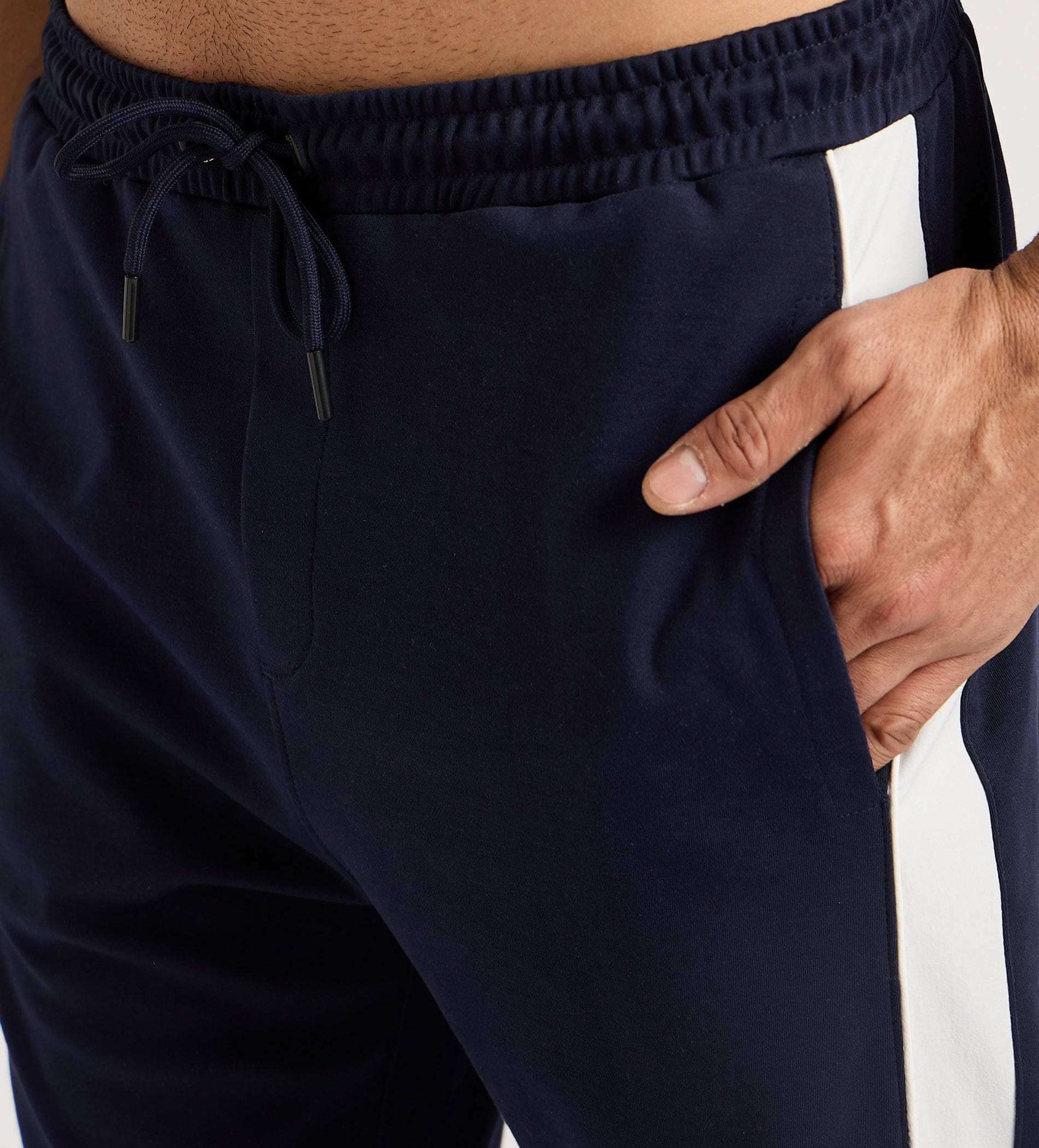 Trackpants Drawstring Trackpants Navy Blue Nautical Anchor Trackpant For Men