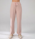 Trackpants Drawstring Trackpants Pink Versatile Rib Knit grey Trackpant