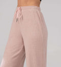 Trackpants Drawstring Trackpants Pink Versatile Rib Knit Trackpant