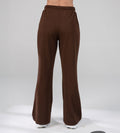 Trackpants Drawstring Trackpants Textured Rib Knit brown Trackpants