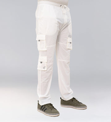 Trackpants Drawstring Trackpants White Ultimate Utility Reflective Cargo Trackpants