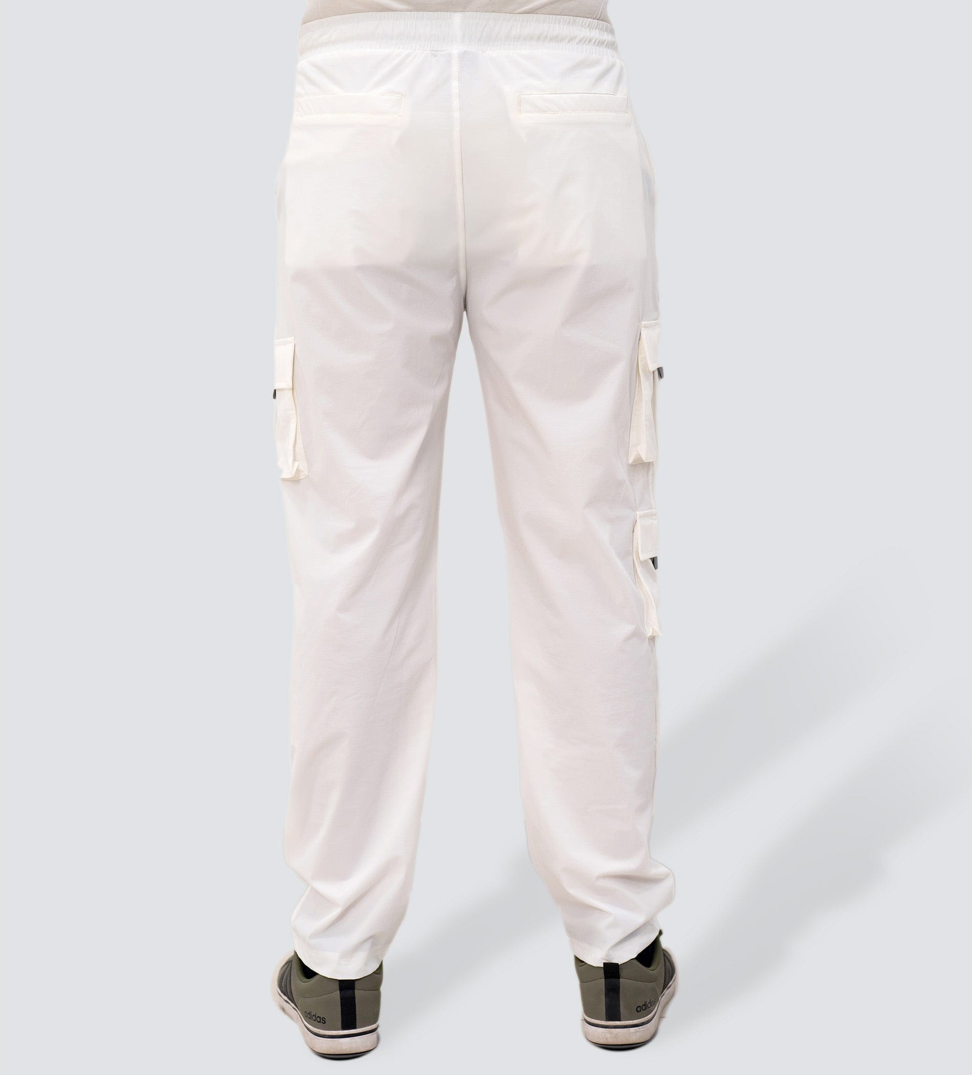 Trackpants Drawstring Trackpants White Ultimate Utility Reflective Cargo Trackpants