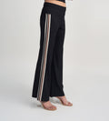Trackpants Open Bottom Trackpant Sporty & Chic Black Bootcut