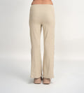Trackpants Open Bottom Trackpant Sporty & Chic Cream Bootcut
