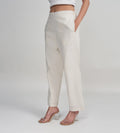 Trackpants STRAIGHT FIT TRACKPANTS Cream Straight-Cut Trouser
