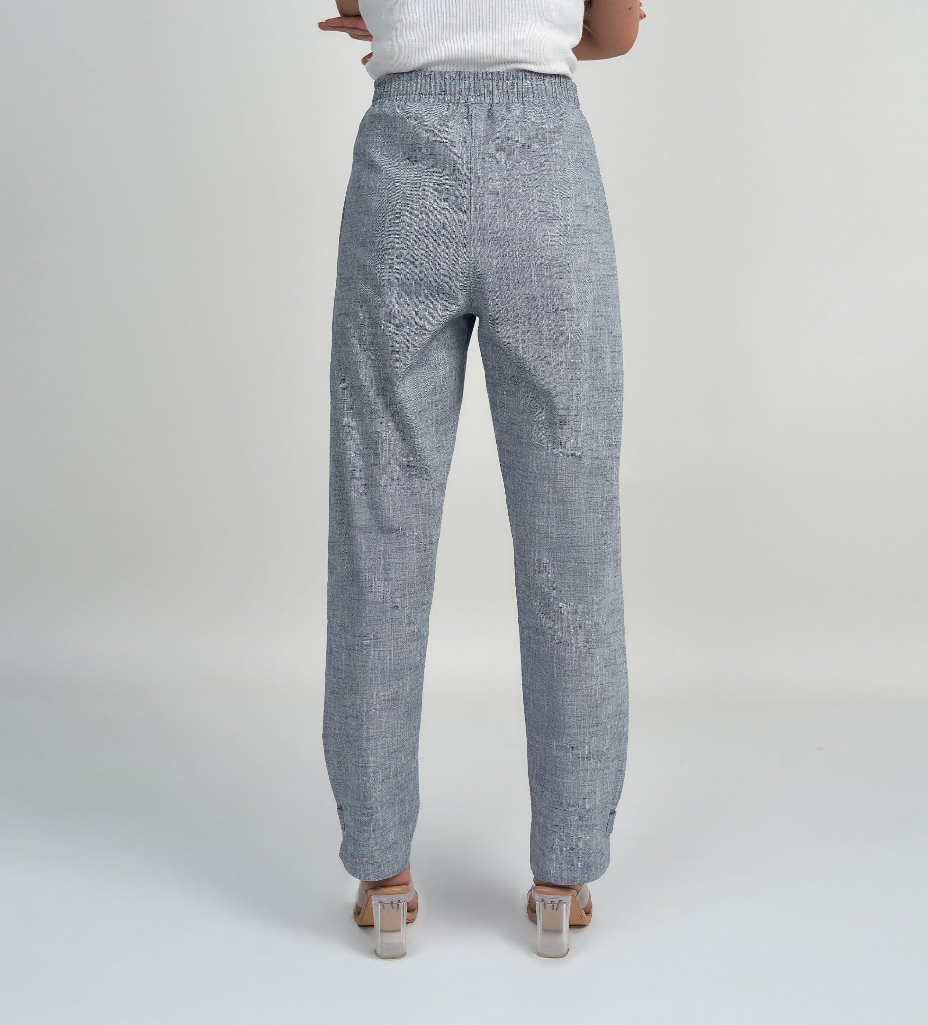 Trackpants STRAIGHT FIT TRACKPANTS Indigo Straight Pants with Button