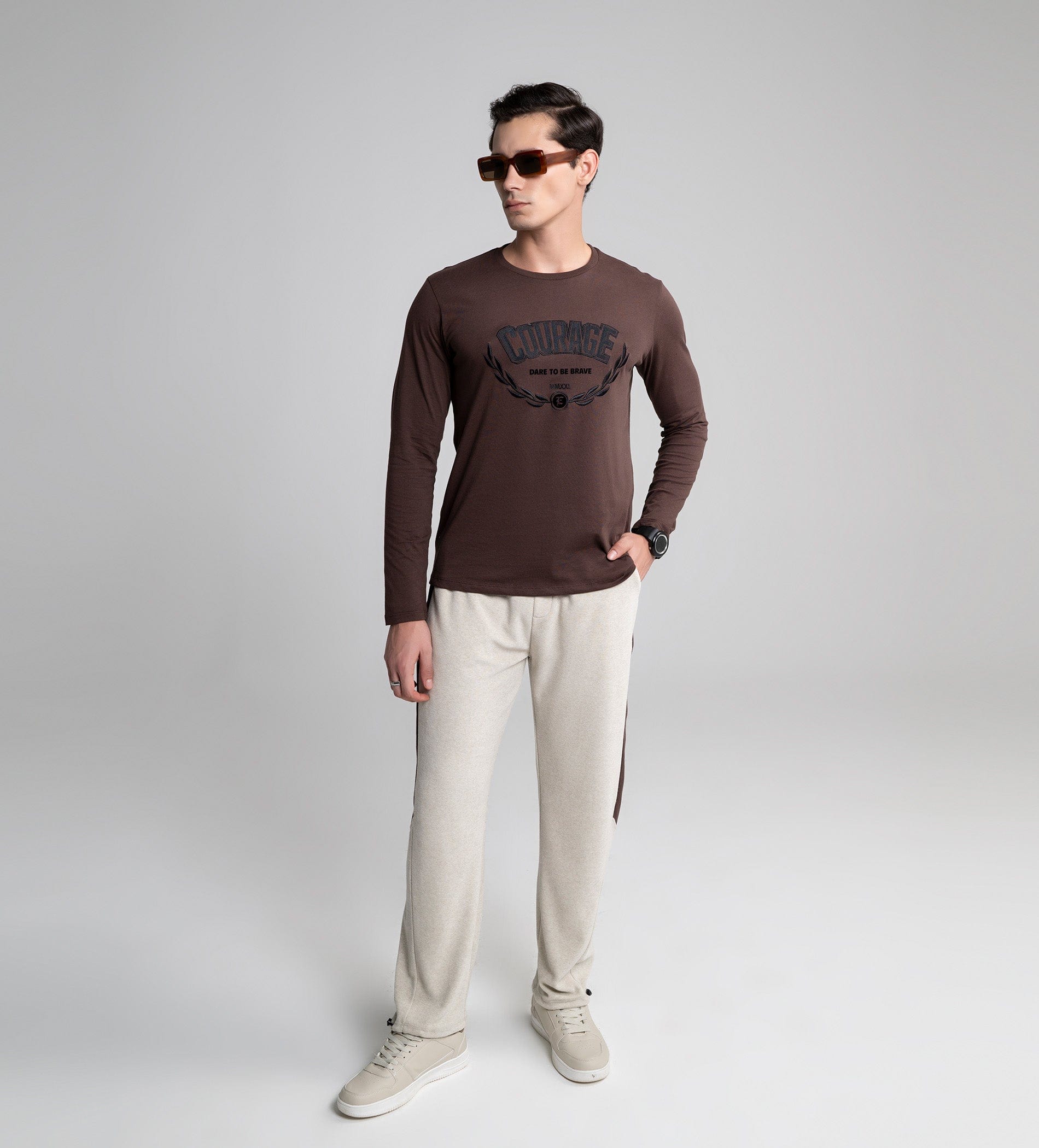 Trackpants STRAIGHT FIT TRACKPANTS Ivory Stride Flex convertible jogger Trackpants