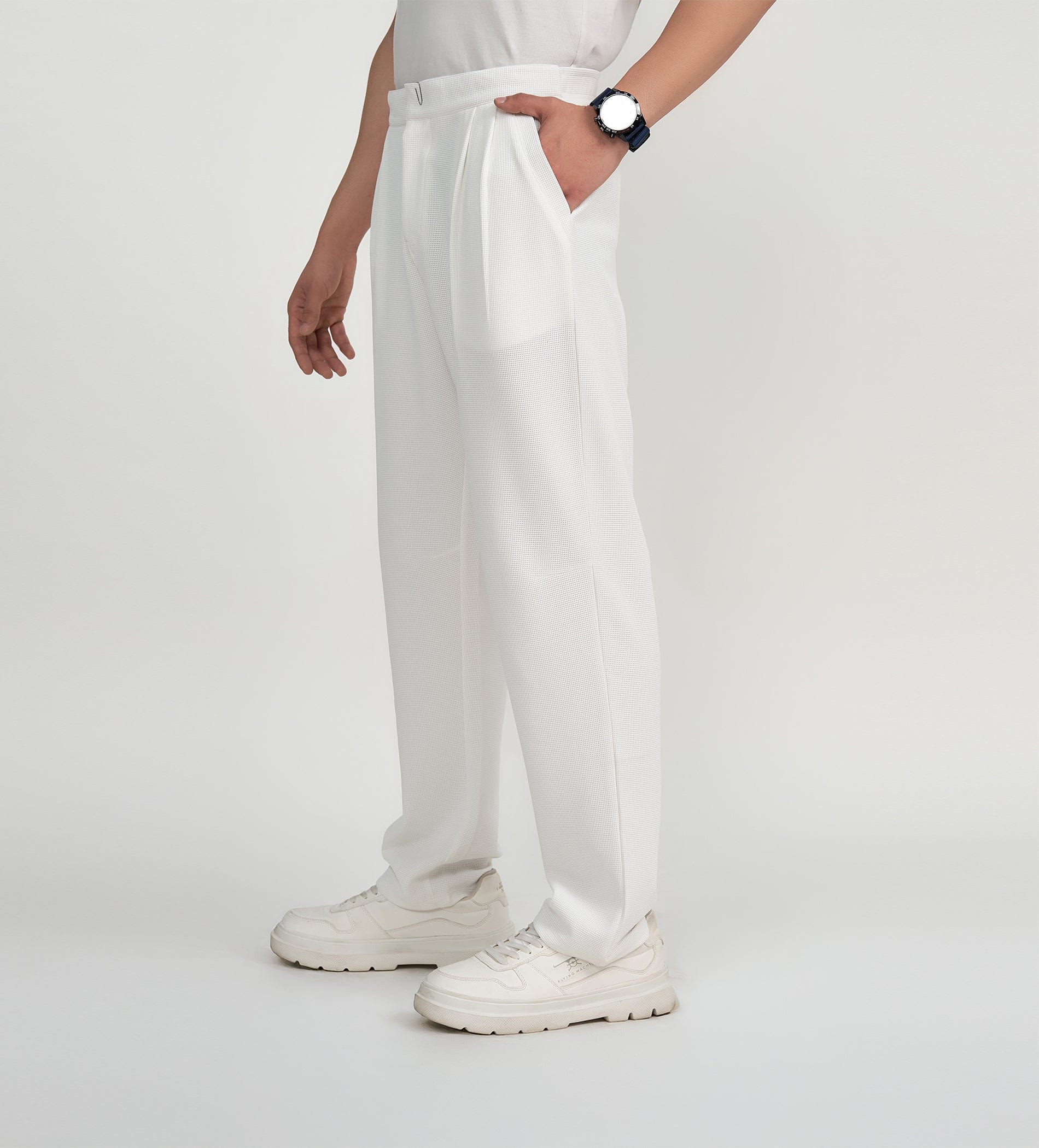 Trackpants STRAIGHT FIT TRACKPANTS Luxe Waffle Fit trackpants