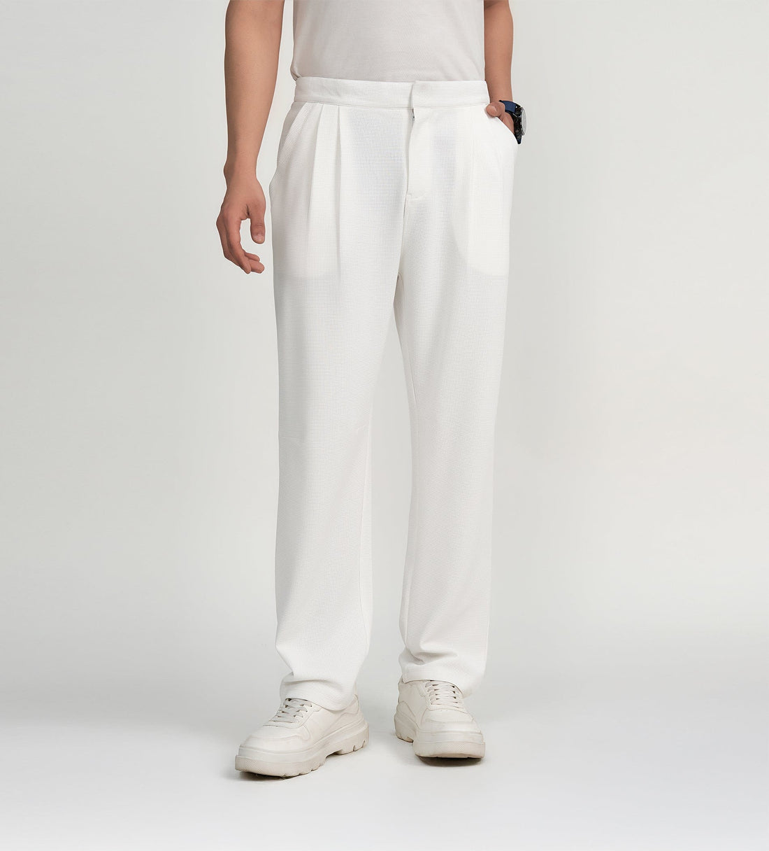Trackpants STRAIGHT FIT TRACKPANTS Luxe Waffle Fit trackpants