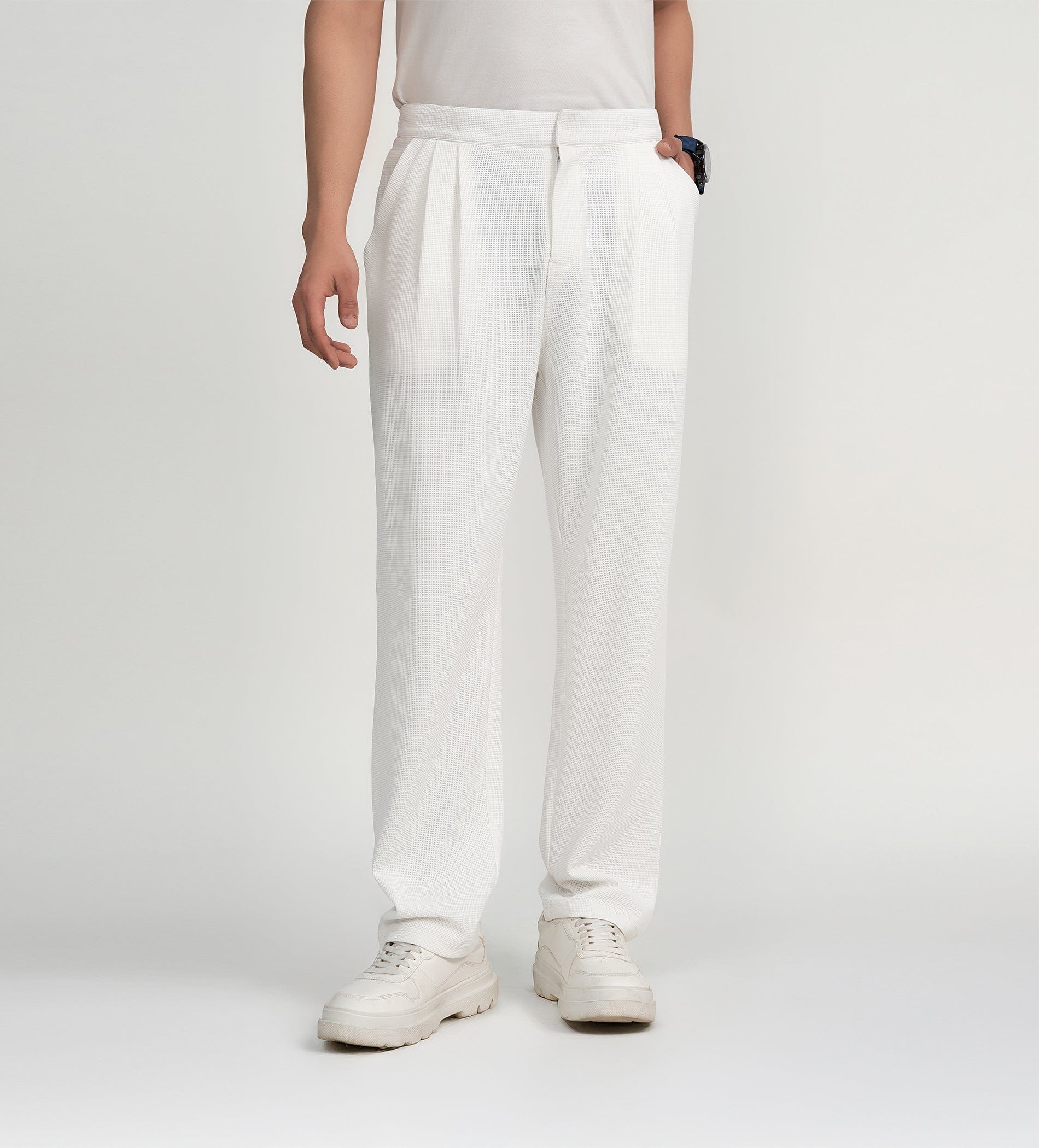 Trackpants STRAIGHT FIT TRACKPANTS Luxe Waffle Fit trackpants