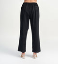 Trackpants STRAIGHT FIT TRACKPANTS Minimalist Black Woven Pant