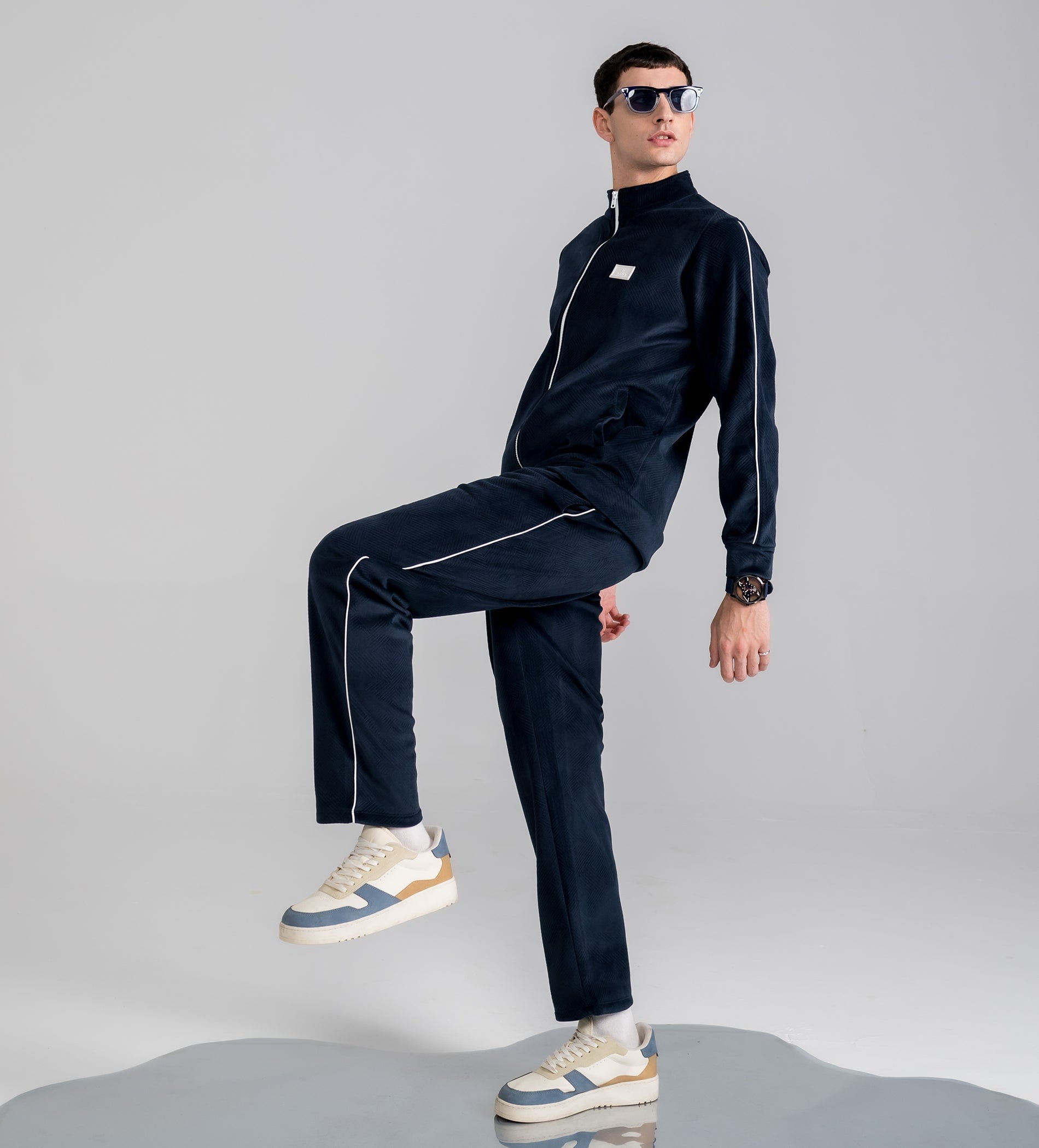 Trackpants STRAIGHT FIT TRACKPANTS Navy Heatwave trackpants