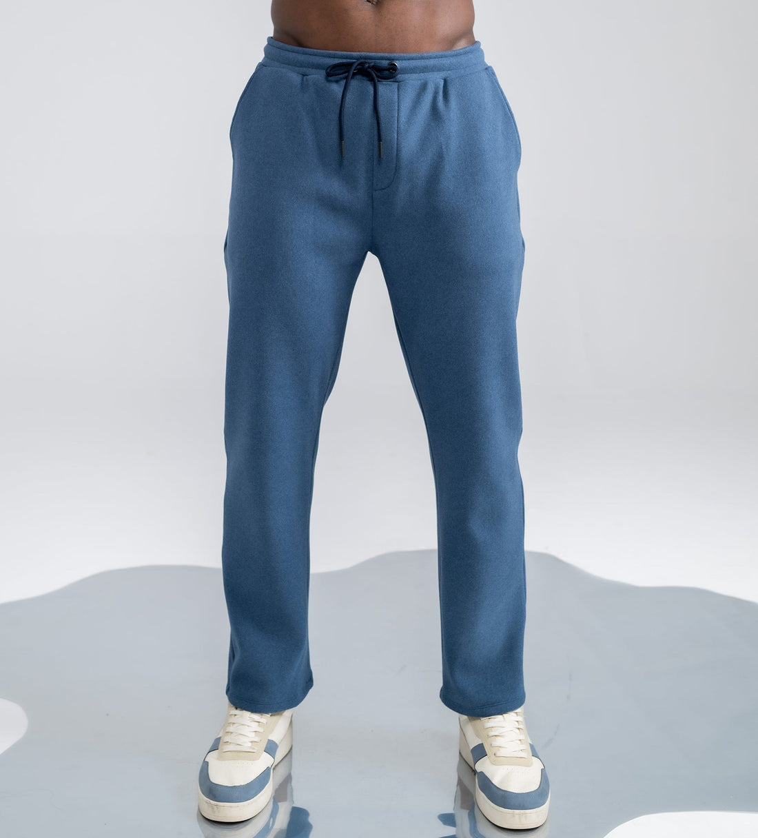 Trackpants STRAIGHT FIT TRACKPANTS Plush Blue bonded trackpants