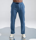 Trackpants STRAIGHT FIT TRACKPANTS Plush Blue bonded trackpants