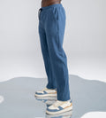 Trackpants STRAIGHT FIT TRACKPANTS Plush Blue bonded trackpants
