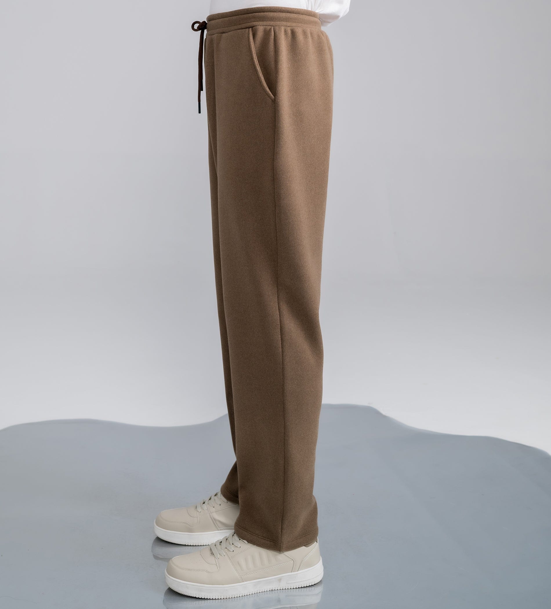 Trackpants STRAIGHT FIT TRACKPANTS Plush Blue bonded trackpants