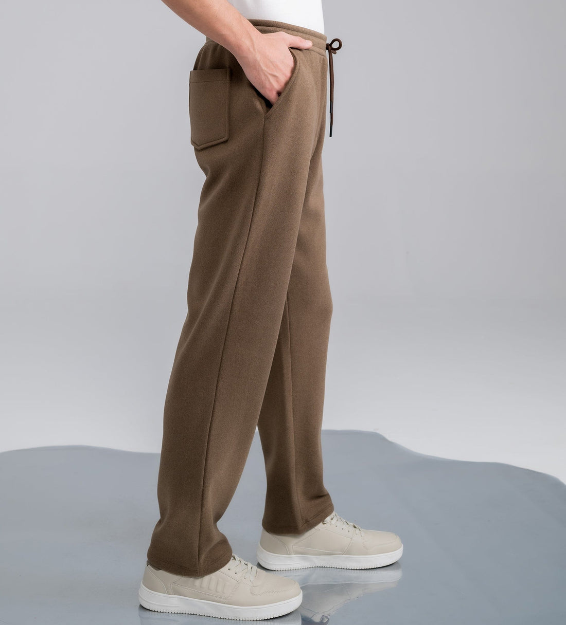 Trackpants STRAIGHT FIT TRACKPANTS Plush Blue bonded trackpants