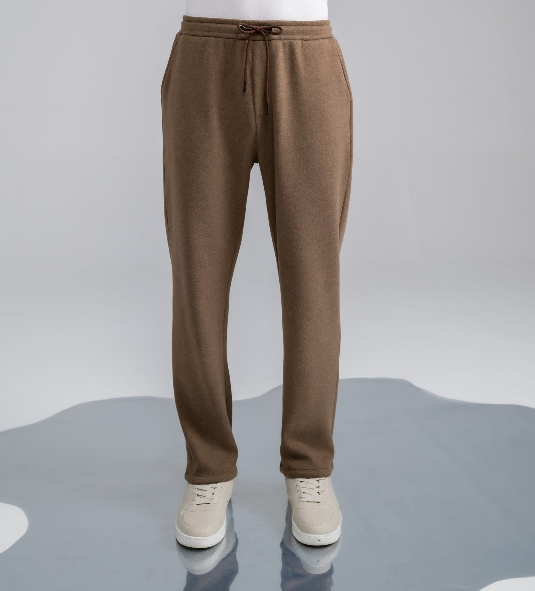 Trackpants STRAIGHT FIT TRACKPANTS Plush Blue bonded trackpants
