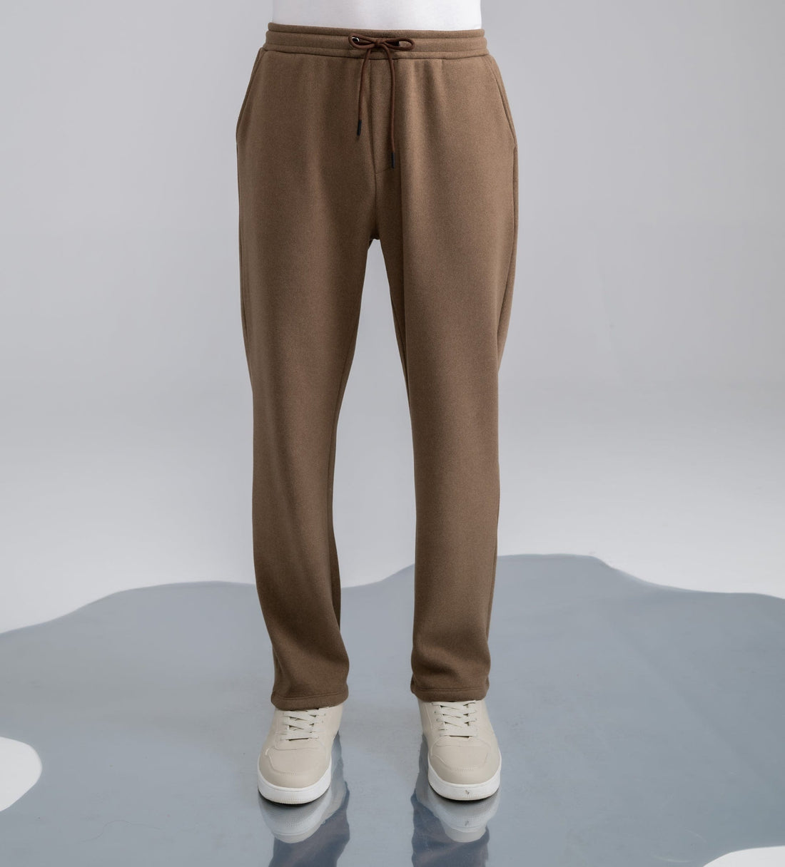 Trackpants STRAIGHT FIT TRACKPANTS Plush Blue bonded trackpants