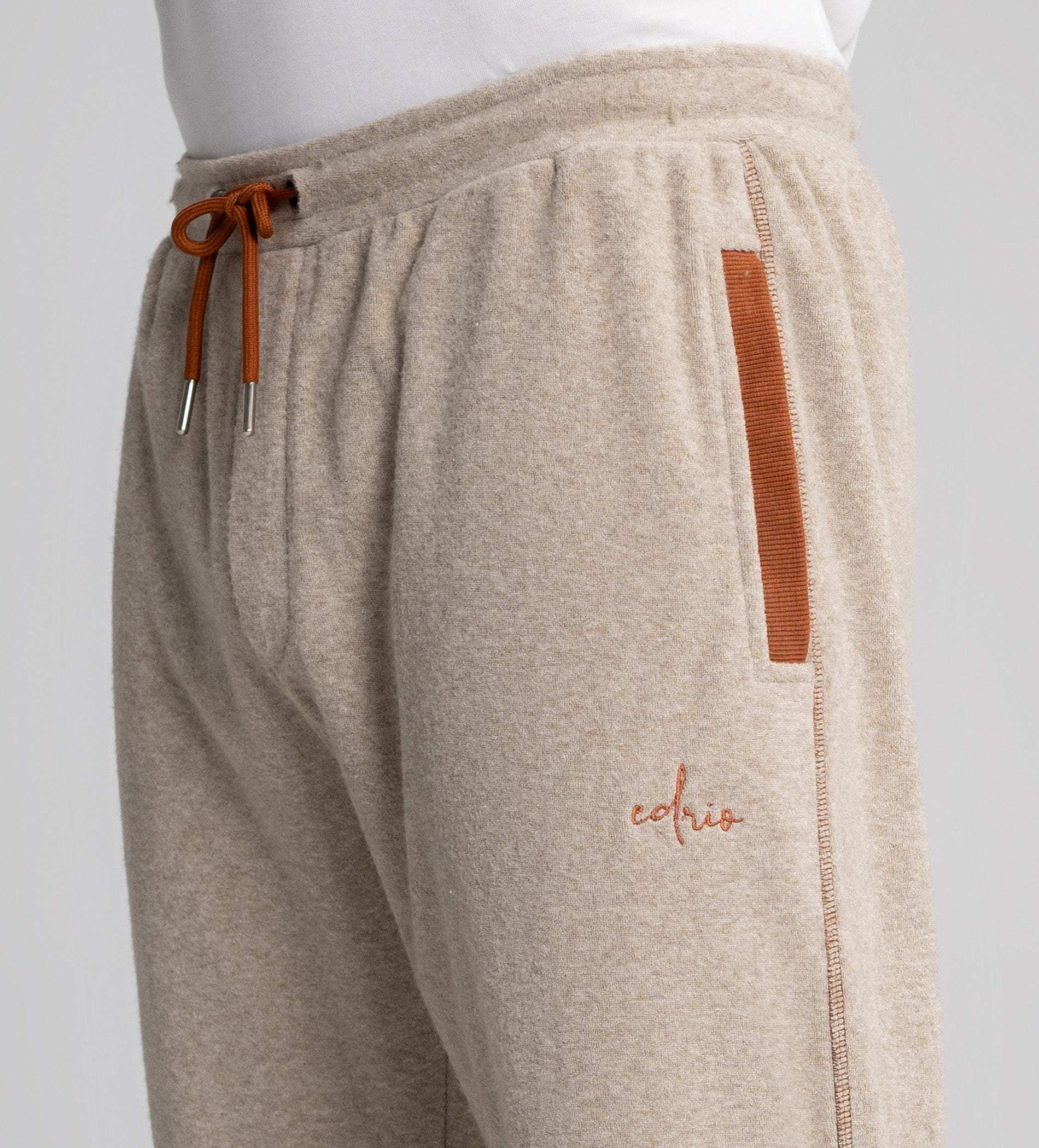 Trackpants STRAIGHT FIT TRACKPANTS Stitched Warmth Beige melange Trackpants