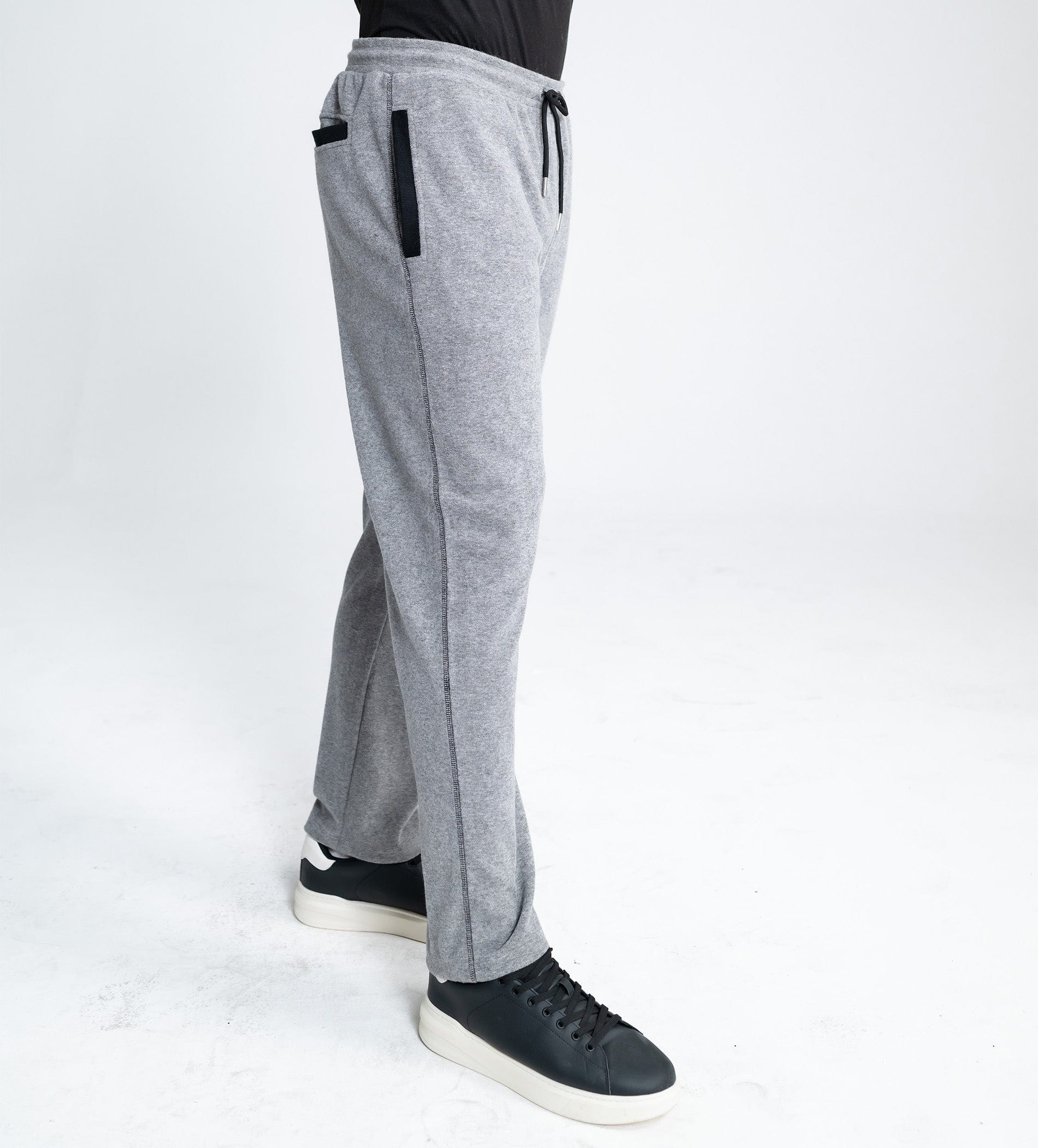 Trackpants STRAIGHT FIT TRACKPANTS Stitched Warmth Grey melange Trackpants