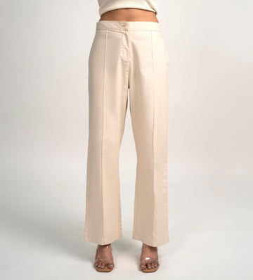 Trackpants STRAIGHT FIT TRACKPANTS Versatile Cream Pant