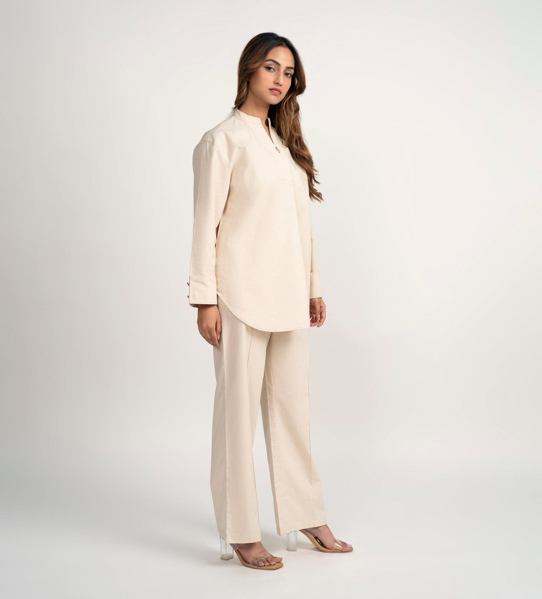 Trackpants STRAIGHT FIT TRACKPANTS Versatile Cream Pant