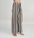 Trackpants Wide Leg Trackpant Black & Cream Crochet Pant
