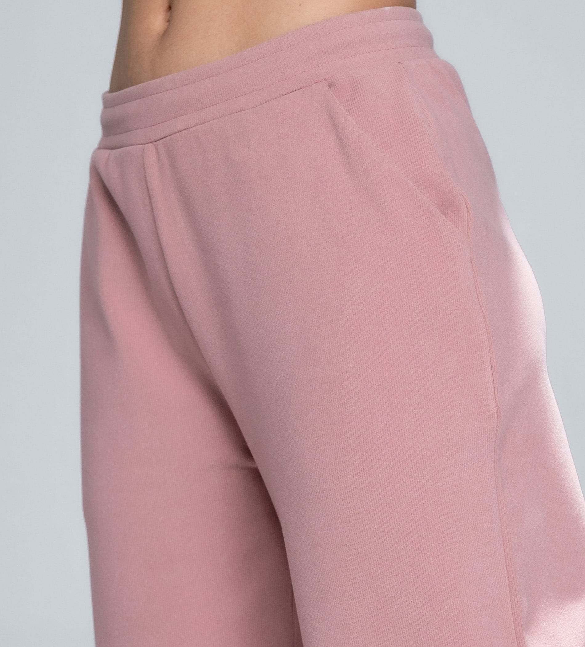 Trackpants Wide Leg Trackpant ELEGANT PREMIUM RIB KNIT WIDE LEG TRACKPANT