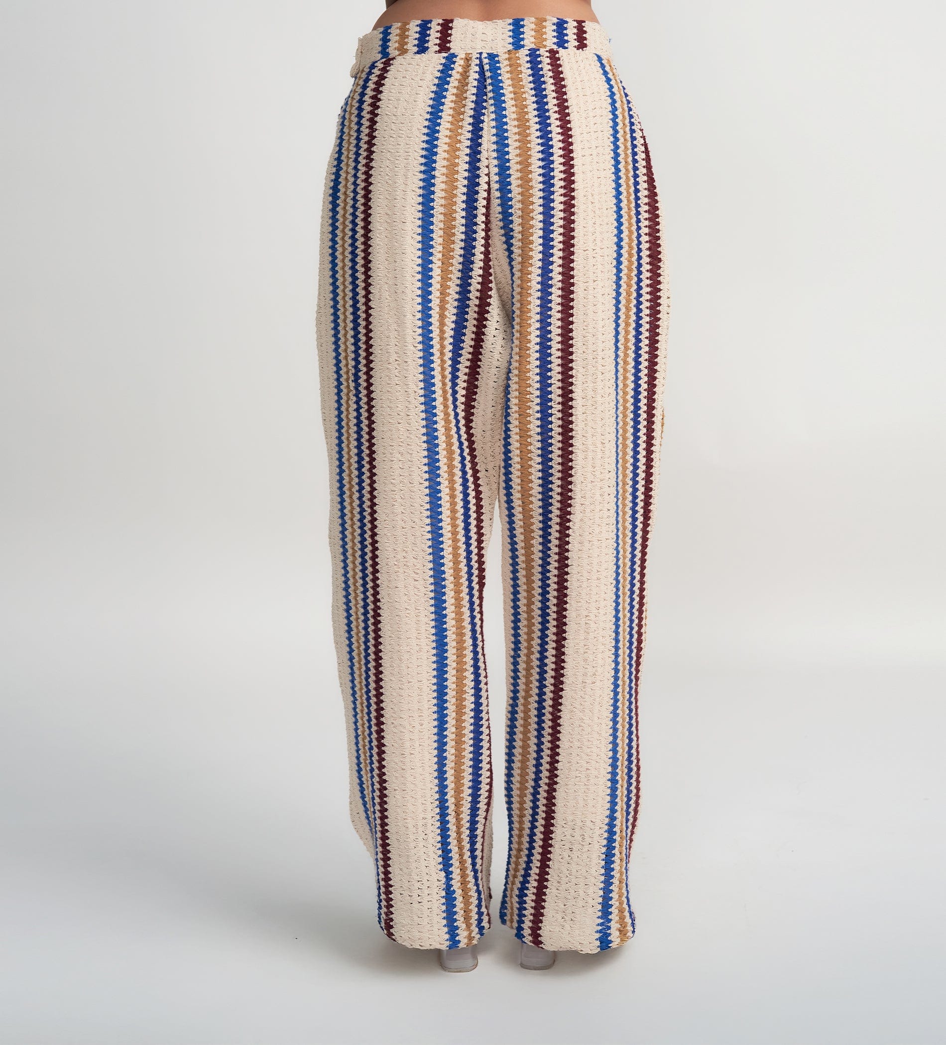 Trackpants Wide Leg Trackpant Multi colour Crochet Pant