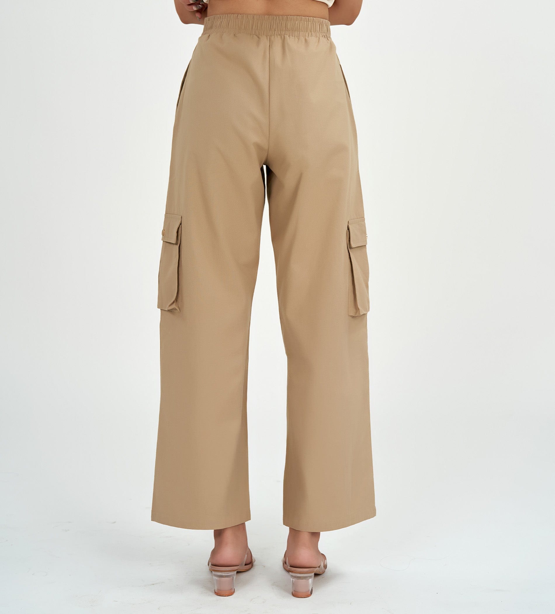 Trackpants Wide Leg Trackpant Trendy Tan Woven pant