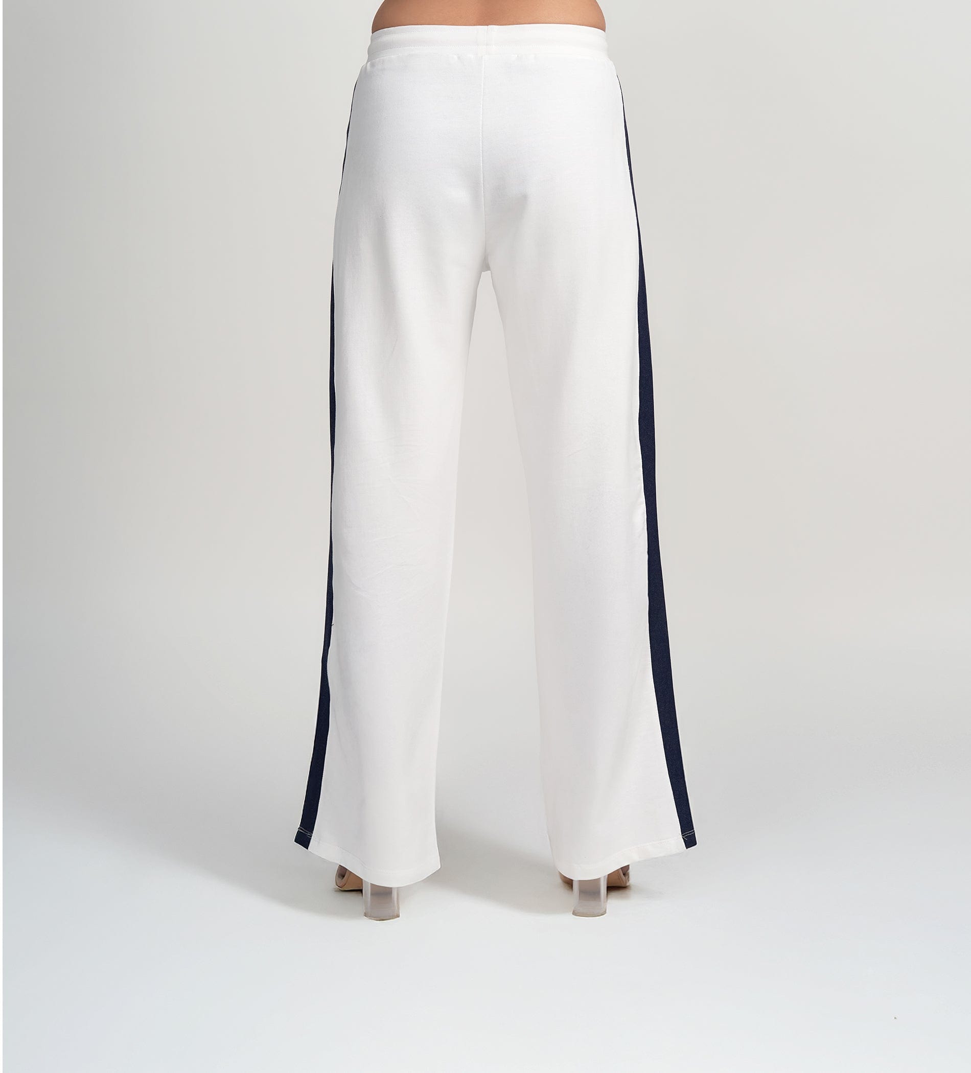 Trackpants Wide Leg Trackpant white Denim fusion Trackpant